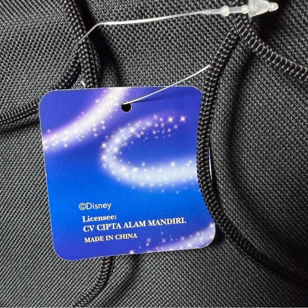 Disney Mickey Mouse Black and Gold Drawstring Theme Park Bag